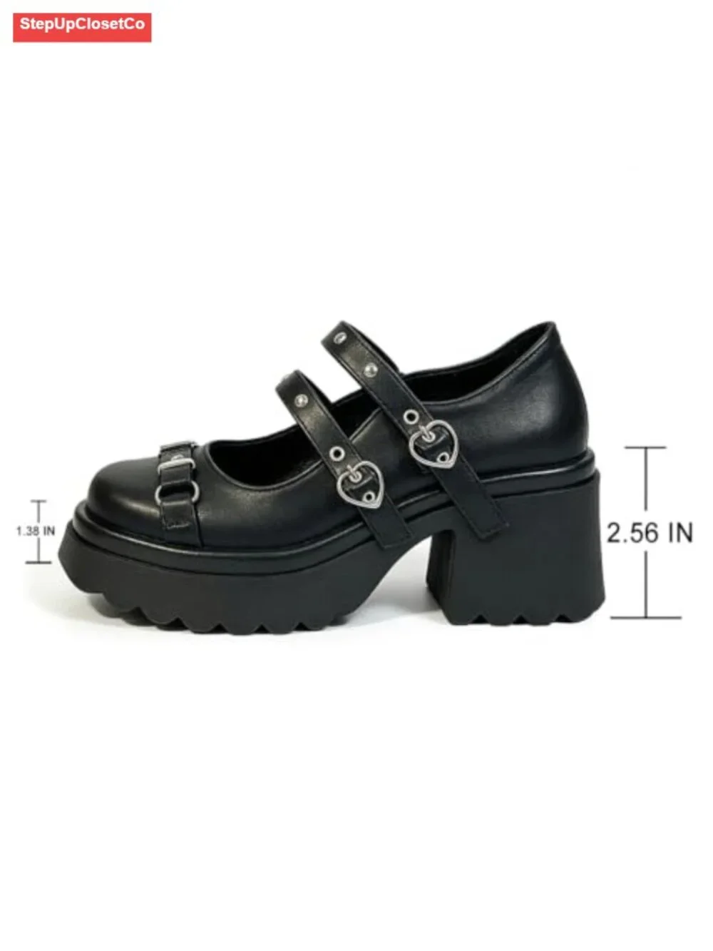 Lolita Platform Mary Jane Heels Kawaii Bow Lace Pearl Pumps
